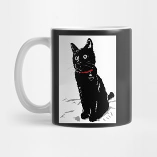 Merlin the Little Black Cat Mug